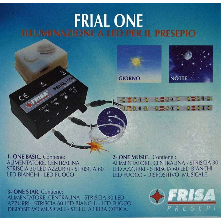Frial One Music with Led-music strips and fire crib control unit