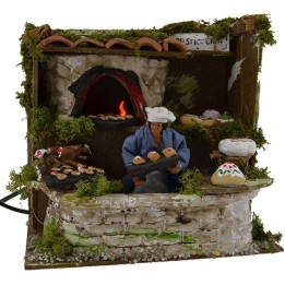 Pasticcere in movimento 10 cm con fuoco