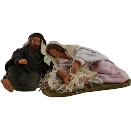 Natività 12 cm in terracotta Lux
