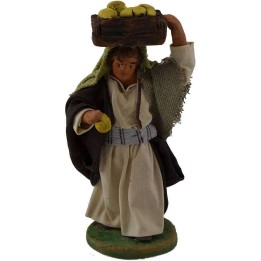 Shepherd with fruit box on his head 10 cm