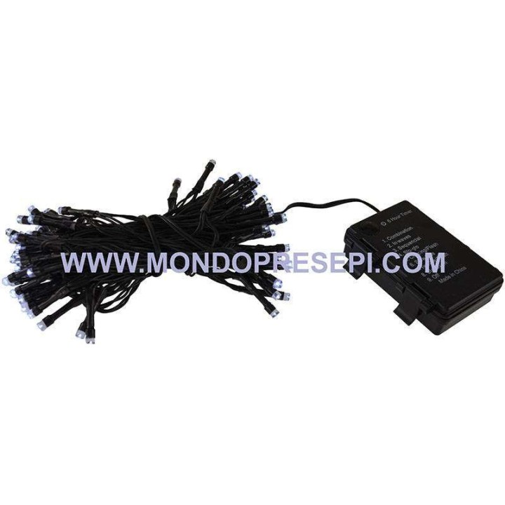 144 LED luz fría con temporizador y 8 juegos de luces