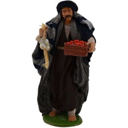 Vendedor con verduras 16 cm