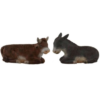 Ox and donkey set for state 10 cm