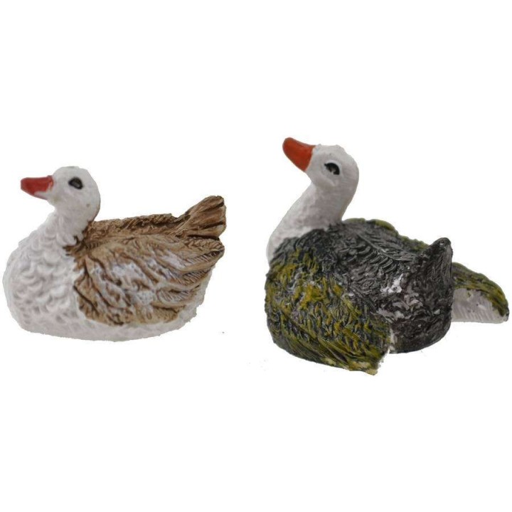 Set de 2 cisnes de 3,5 cm