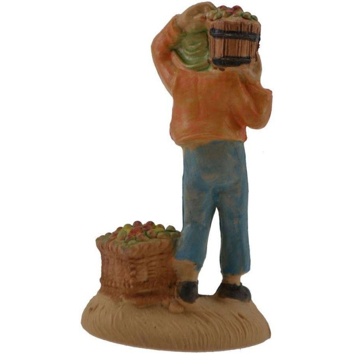 6 cm Pastore con frutta in pvc lux