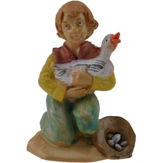 Pastore de 6 cm con ganso en PVC lux
