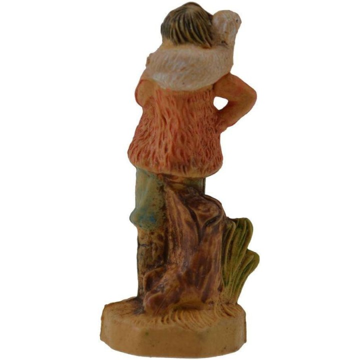 4 cm lux Pastore con pecora sulle spalle in pvc lux