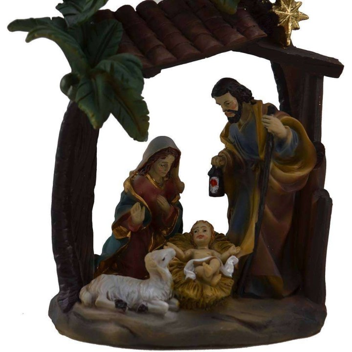 Natività in resina 9,5x5,5x16 h.