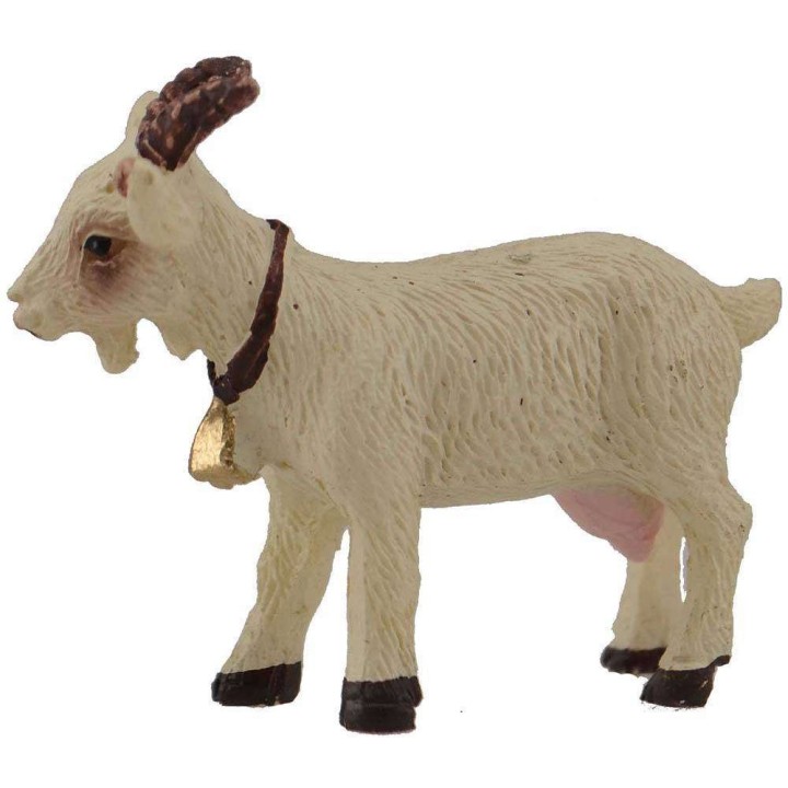 Capra in resina 4x3 cm -Animali in resina per presepe