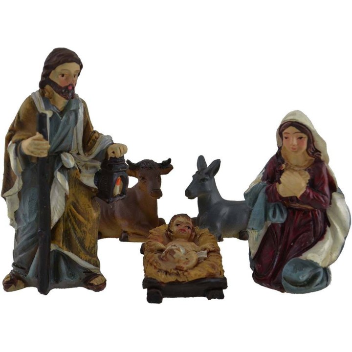 Set 11 figure 9 cm Natività, Re Magi, angelo, pastore e pecora