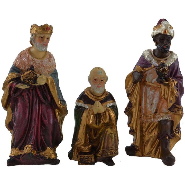 Set 11 figure 9 cm Natività, Re Magi, angelo, pastore e pecora