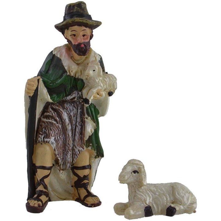 Set 11 figure 9 cm Natività, Re Magi, angelo, pastore e pecora
