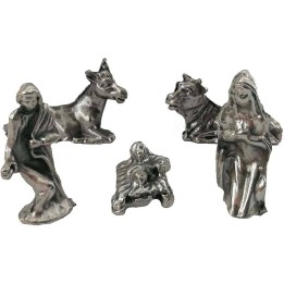 Natividad en metal 1,5 cm - mini natividad belén