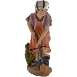Contadino che vanga 15 cm presepe