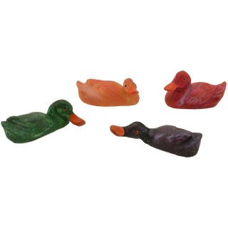 Juego de 4 gansos de resina de 4,5 cm