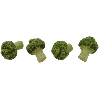 Conjunto de 4 brócolis de 2,2 cm