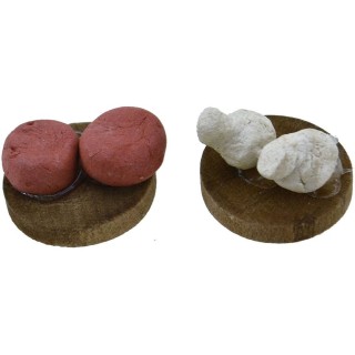 Set 2 taglieri con formaggio ø 1,8 cm