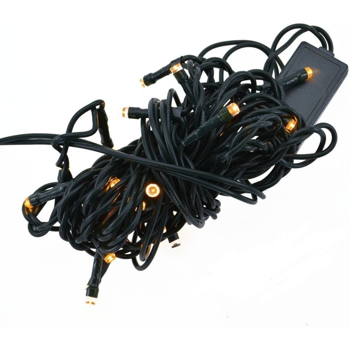 Catena 20 led luce bianca calda distanza led 20 cm