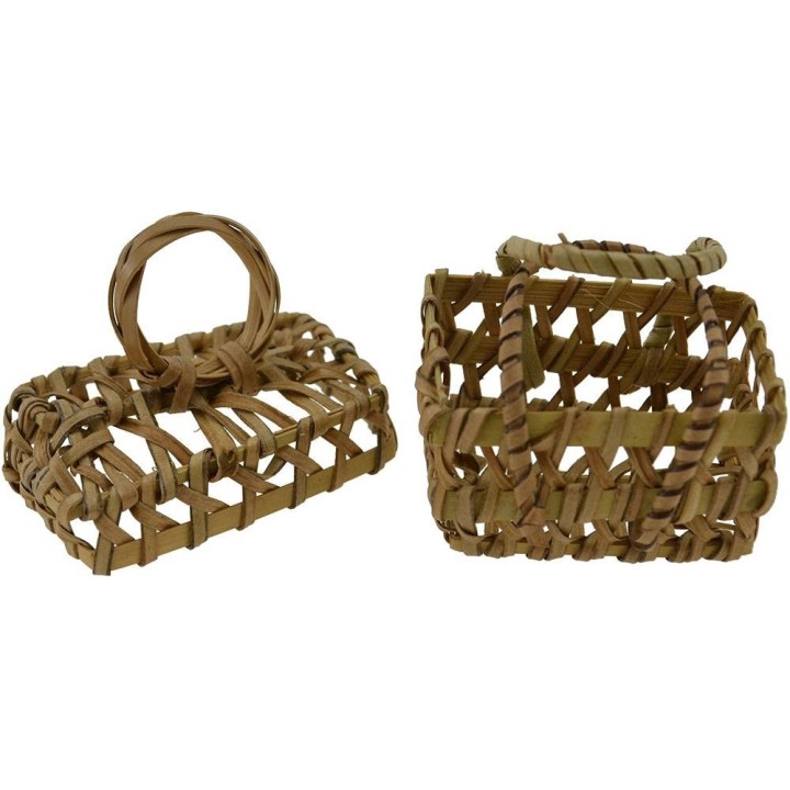 Basket with lid cm 4x2.5x3-5.5 h.