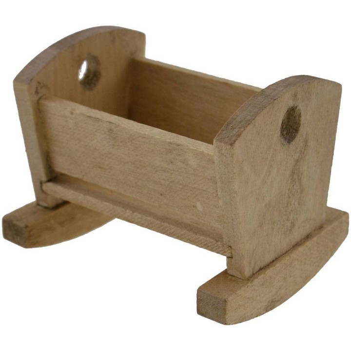 Wooden cradle 6x5 cm