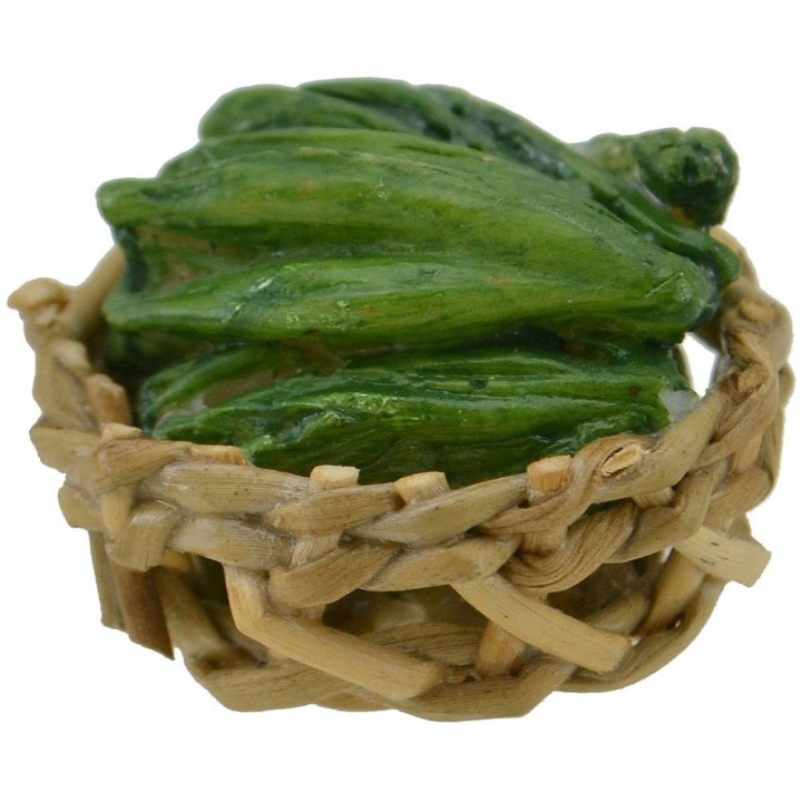 Cesta de mimbre ø 2,5 cm con calabacines