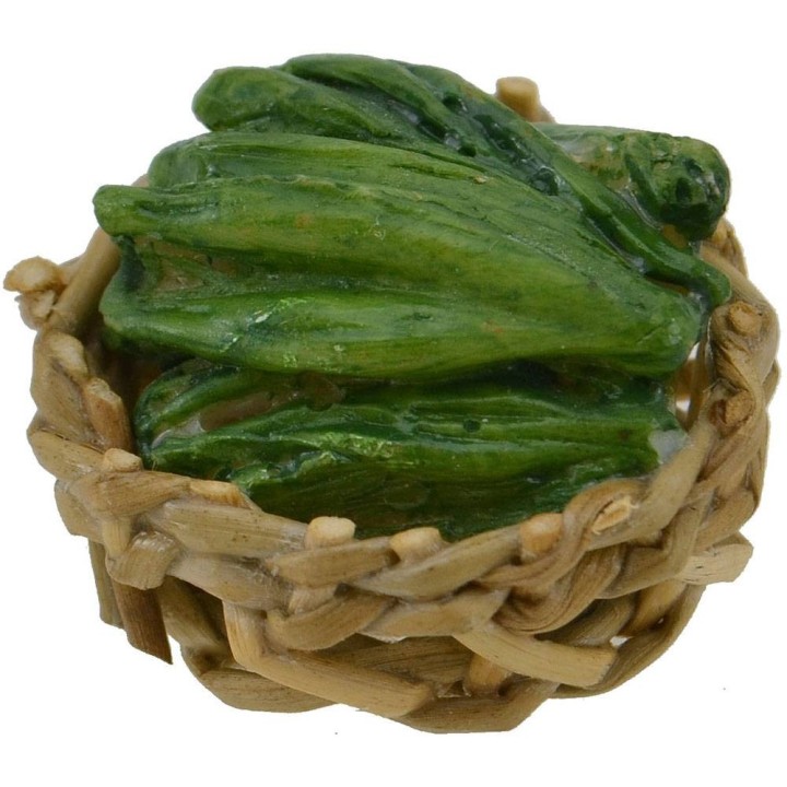 Wicker basket ø 2.5 cm with courgettes