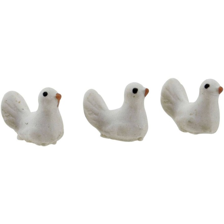 Set 3 colombe 1,2 cm