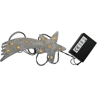 Stella cometa con 10 led a batterie
