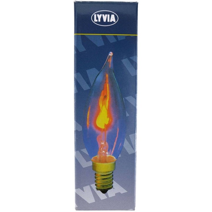 Fire effect flame lamp 3x11 cm E14