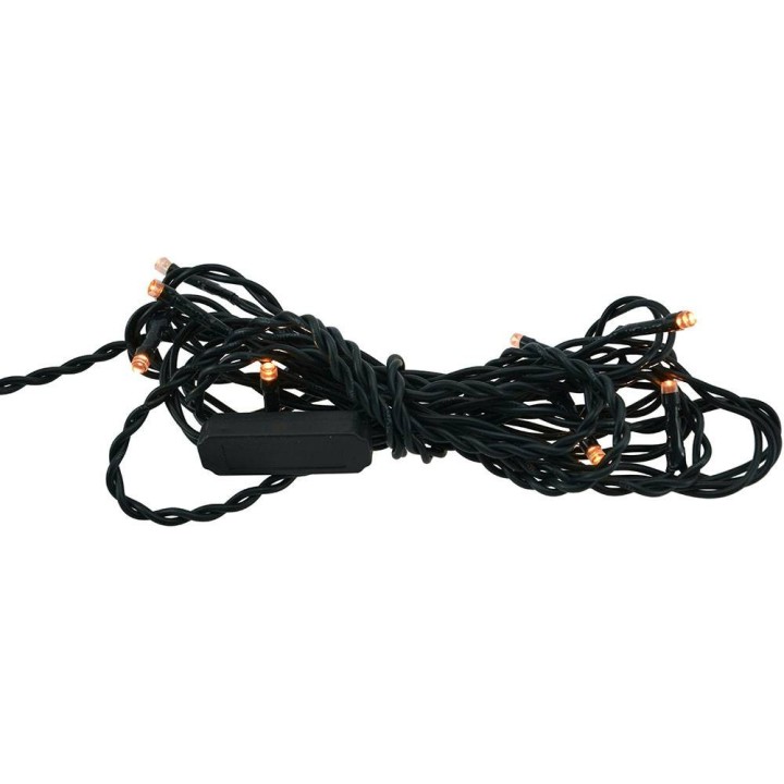 Cadena de 10 luces LED de color blanco cálido, distancia entre