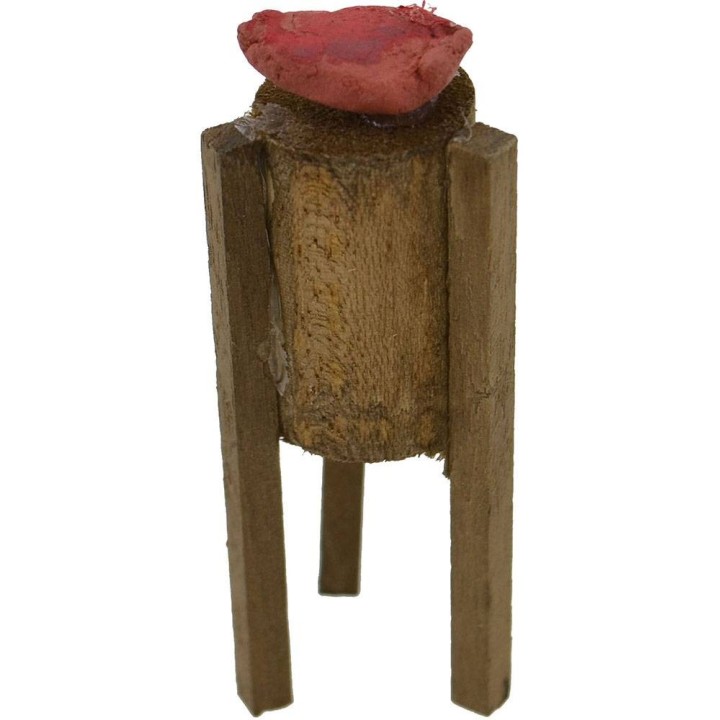 Butcher block in wood with meat 4.0 cm