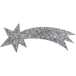 Estrella cometa plata 11 cm