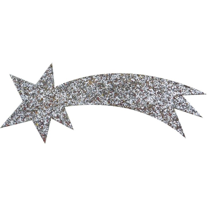 Stella cometa argento 11 cm
