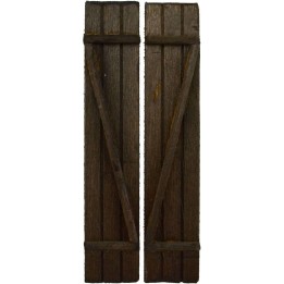 Persiana de doble hoja para puerta-ventana disponible en las