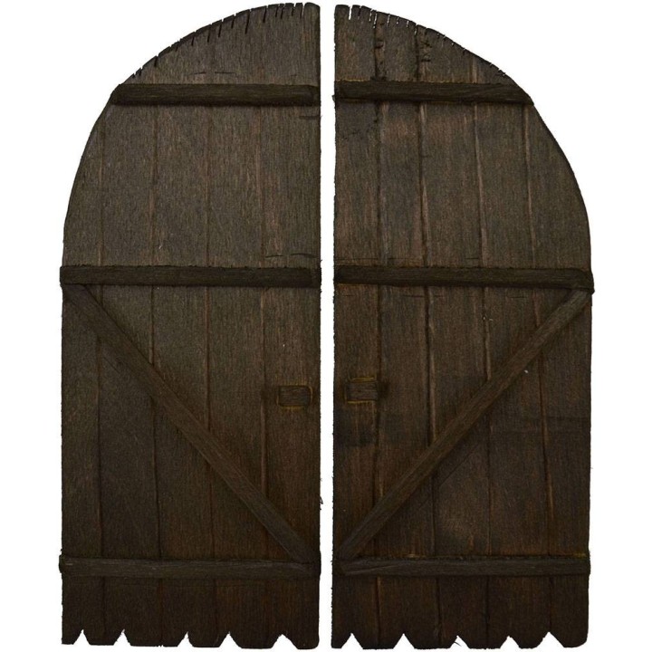 Puerta de madera de doble hoja disponible en las siguientes