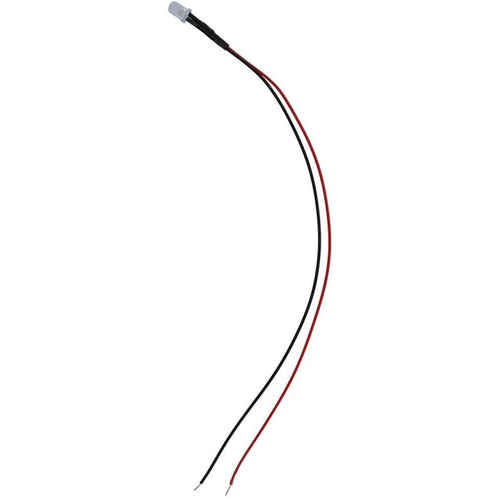 Led Naranja con cable 3-6 V.
