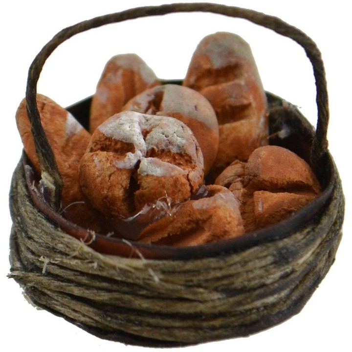 Basket with bread ø 2.5 cm