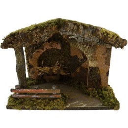 Cabaña para belén de 33x18x24 cm