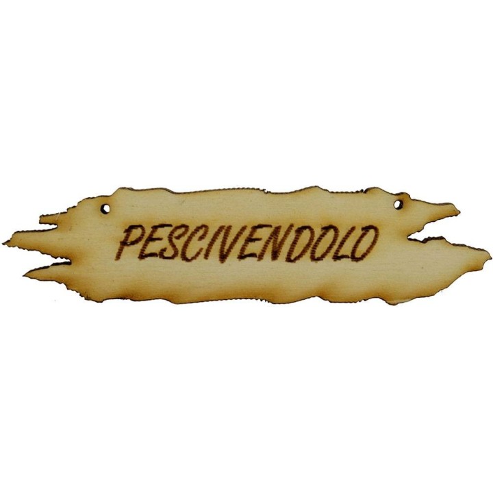 Insegna in legno presepe cm 8,5x1,8 disponibile nella versione: