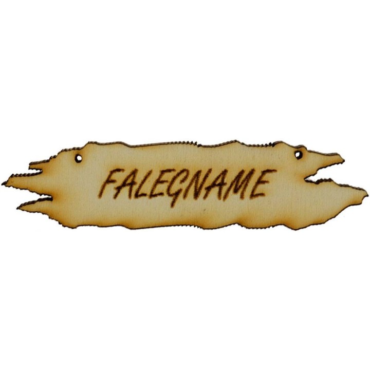 Wooden sign for nativity scene 8.5x1.8 cm available in the