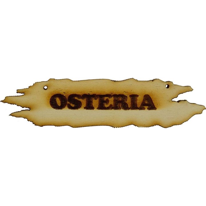Wooden sign for nativity scene 8.5x1.8 cm available in the