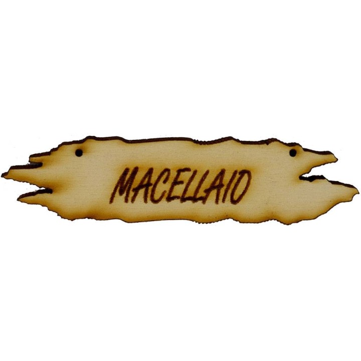 Wooden sign for nativity scene 8.5x1.8 cm available in the