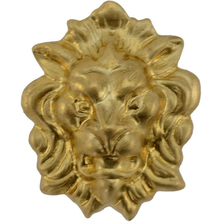 Cabeza de león de latón cm 2,7x3,5