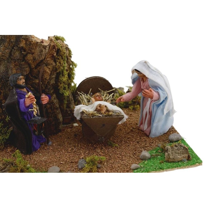 Natividad cm 8 en movimiento cm 20x18x12 h.