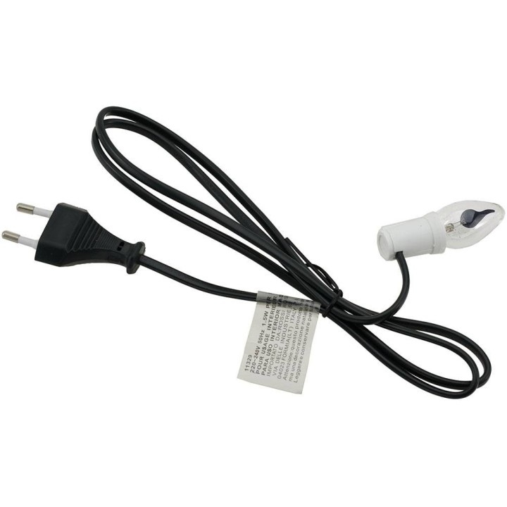 Lamp holder with cable and drone effect light E12 for nativity