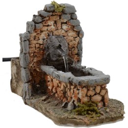 Fuente para belén de resina funcional de 16x8x11 cm h.