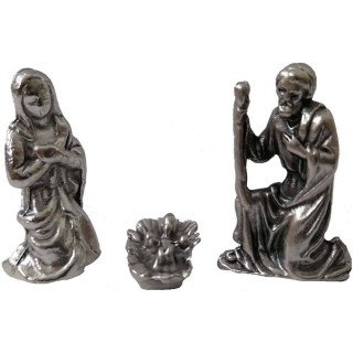 Natività 2,9 cm in metallo 3 soggetti