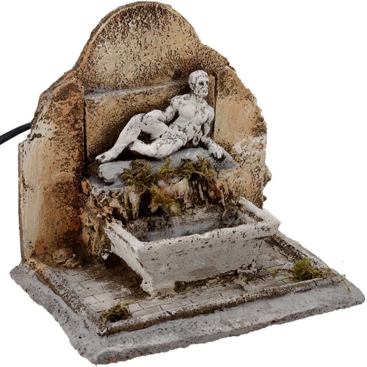 Fontana in resina funzionante per presepe