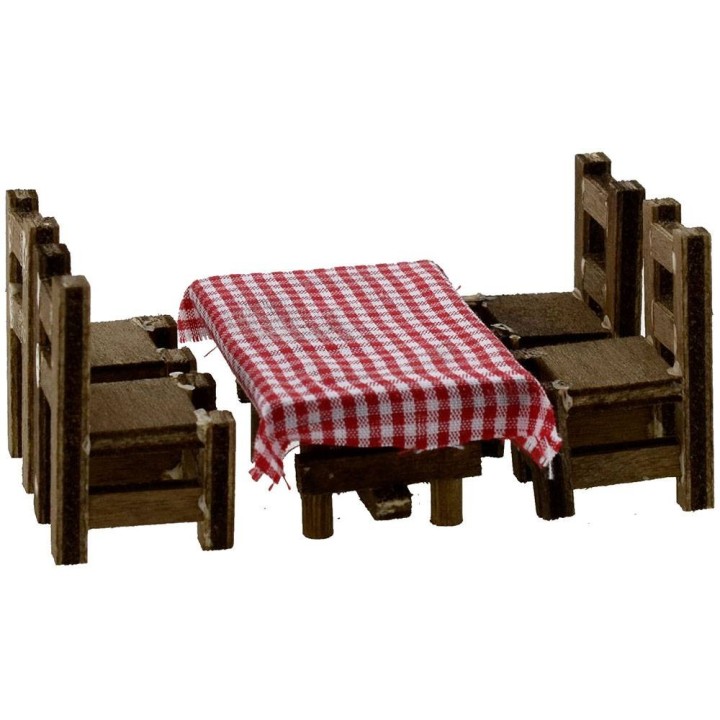 Wooden table cm 7,3x5x3,7 h. 