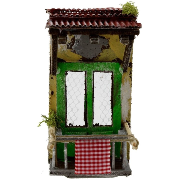 Puerta ventana con balcón de 6,5x6x12,4 cm h.